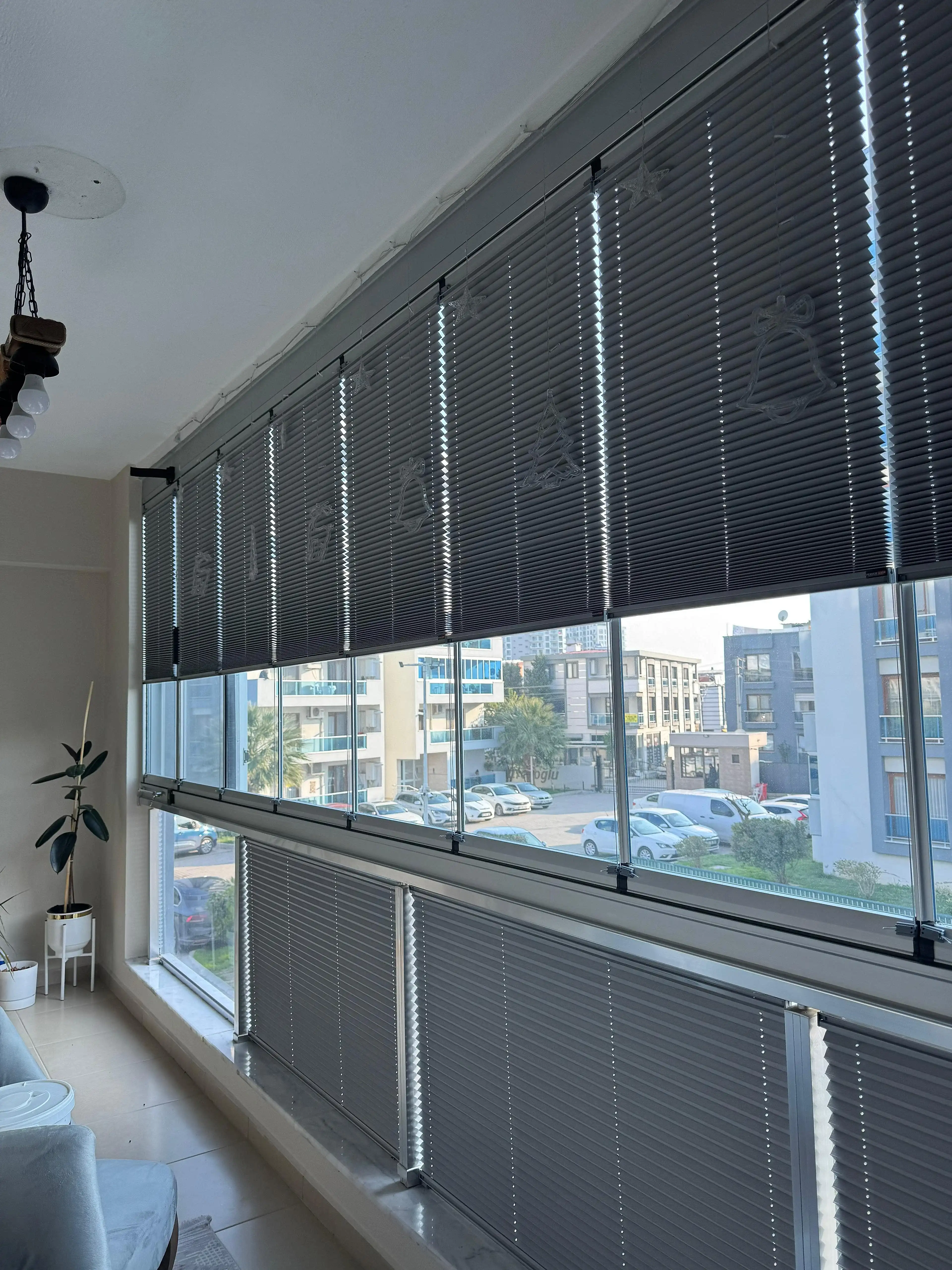 Pimapen ve Cam Balkon İçin Güneş Kırıcı Plise Perde