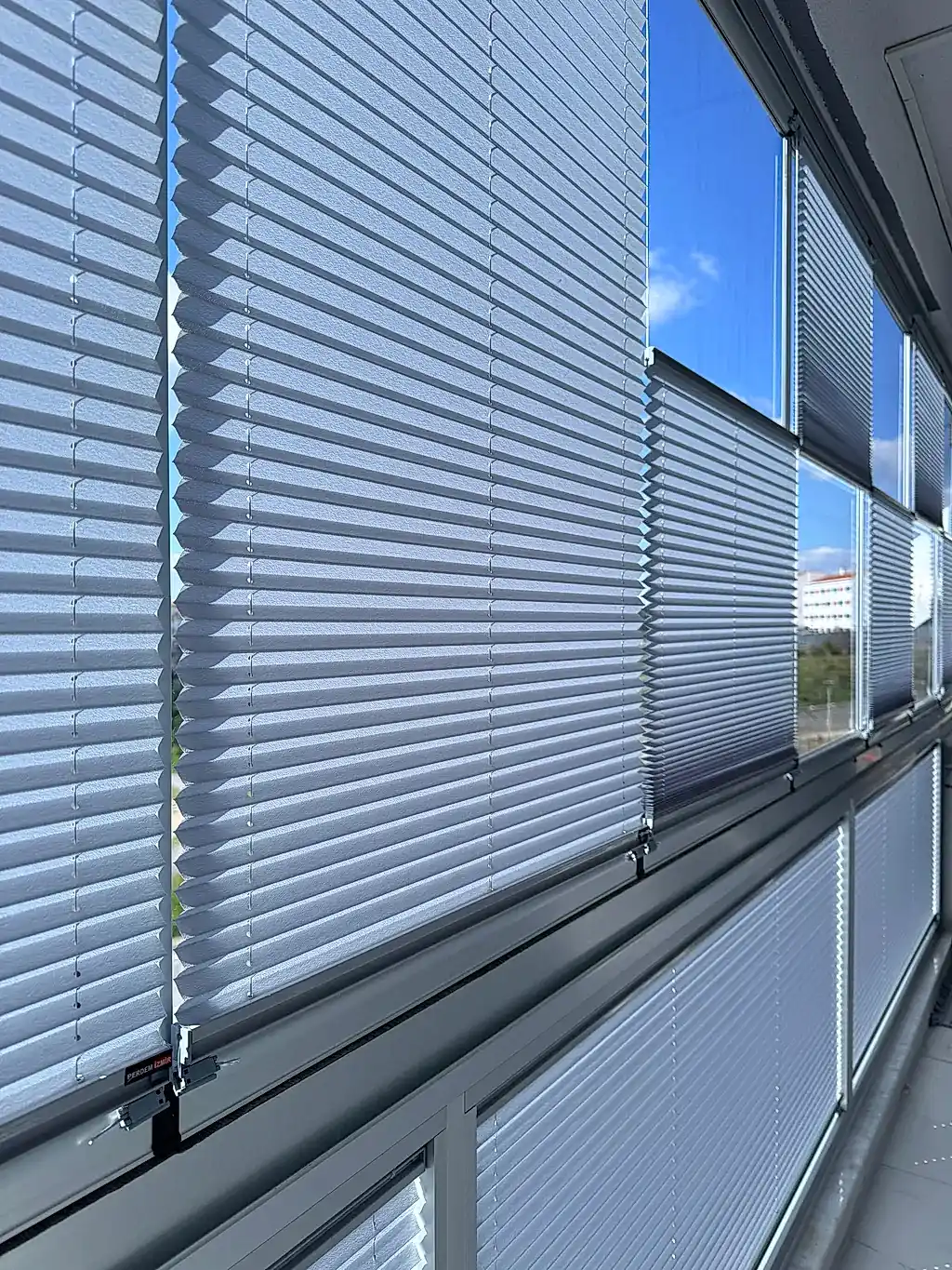 Pimapen ve Cam Balkon İçin Güneş Kırıcı Plise Perde