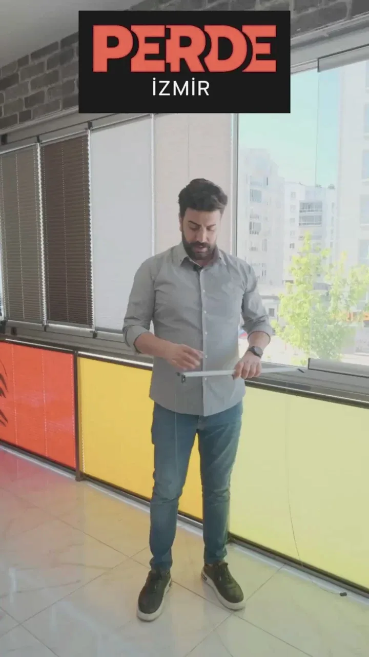 Pimapen ve Cam Balkon İçin Güneş Kırıcı Plise Perde